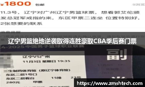 辽宁男篮绝地逆袭取得连胜豪取CBA季后赛门票